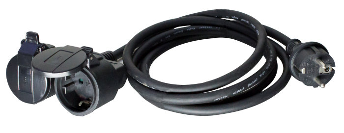 Skarvkabel Gummi 10 m 